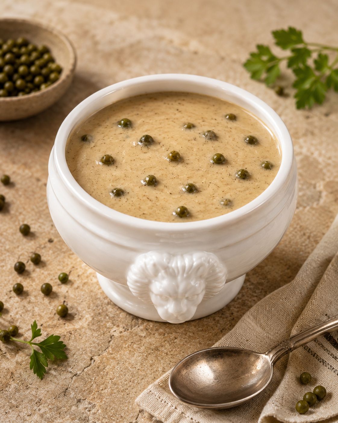 Sauce au poivre vert